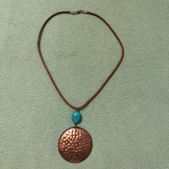 Silpada Jewelry Silpada Turquoise And Hammered Silver Necklace